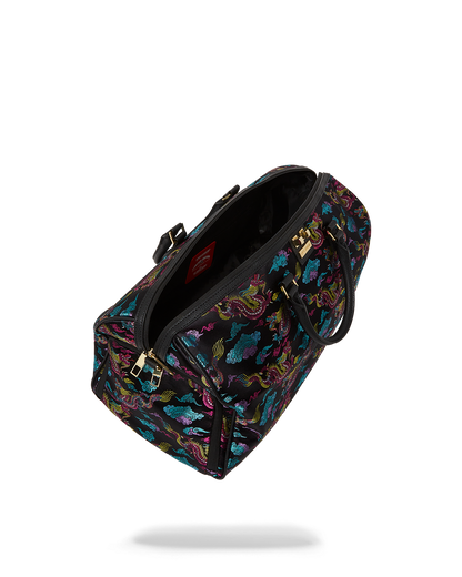 EMBROIDERED DRAGONS DUFFLE