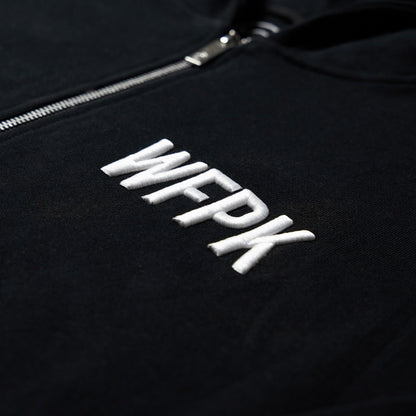 Alpha Black Zip Up Hoodie (SALE)