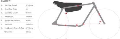 Crew Bike Co. Dart20 Electric Bike