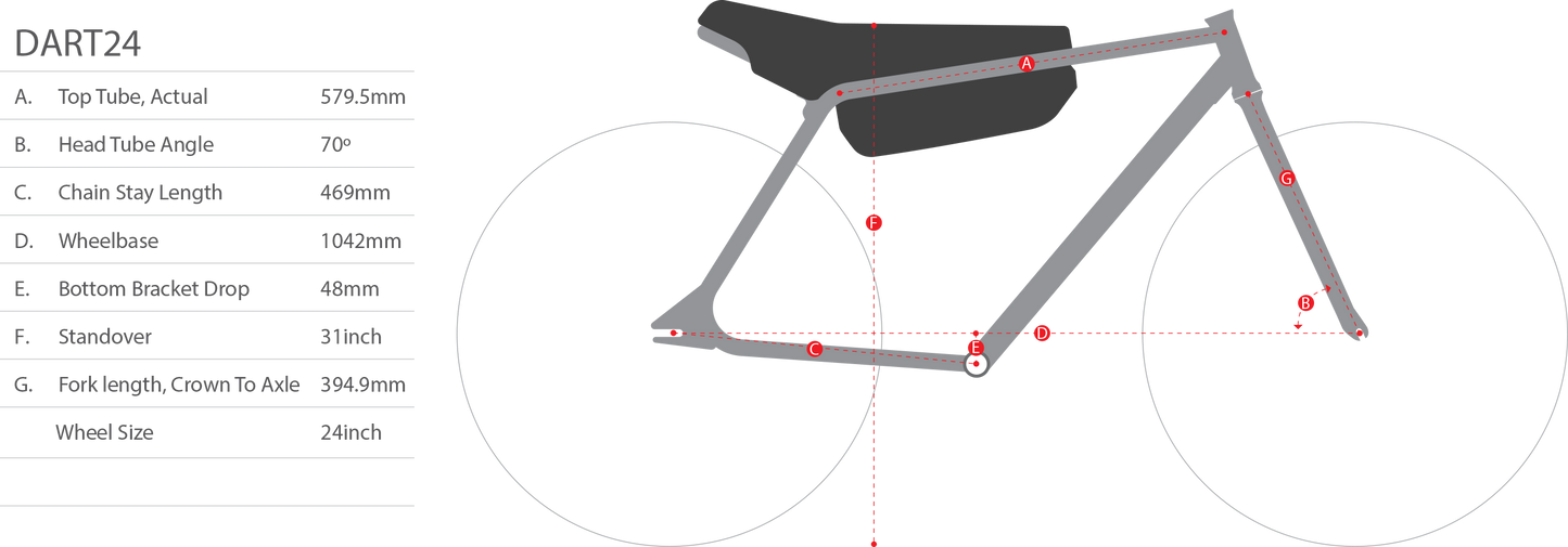 PREORDER - Crew Bike Co. Dart24 EV - (Ships 7/22)