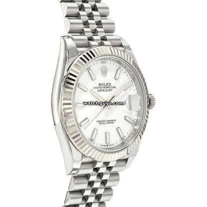 Rolex Datejust 126334 White Index Jubilee