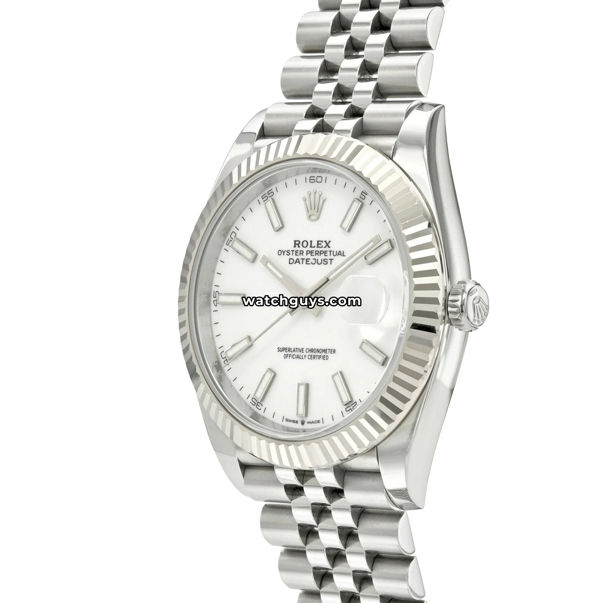 Rolex Datejust 126334 White Index Jubilee