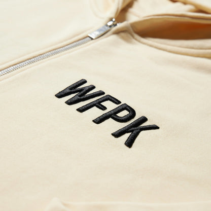 Cream Zip Up Hoodie (SALE)