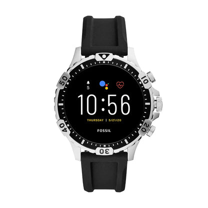 Fossil Men's Gen 5 Garrett HR with Black Silicone - FTW4041