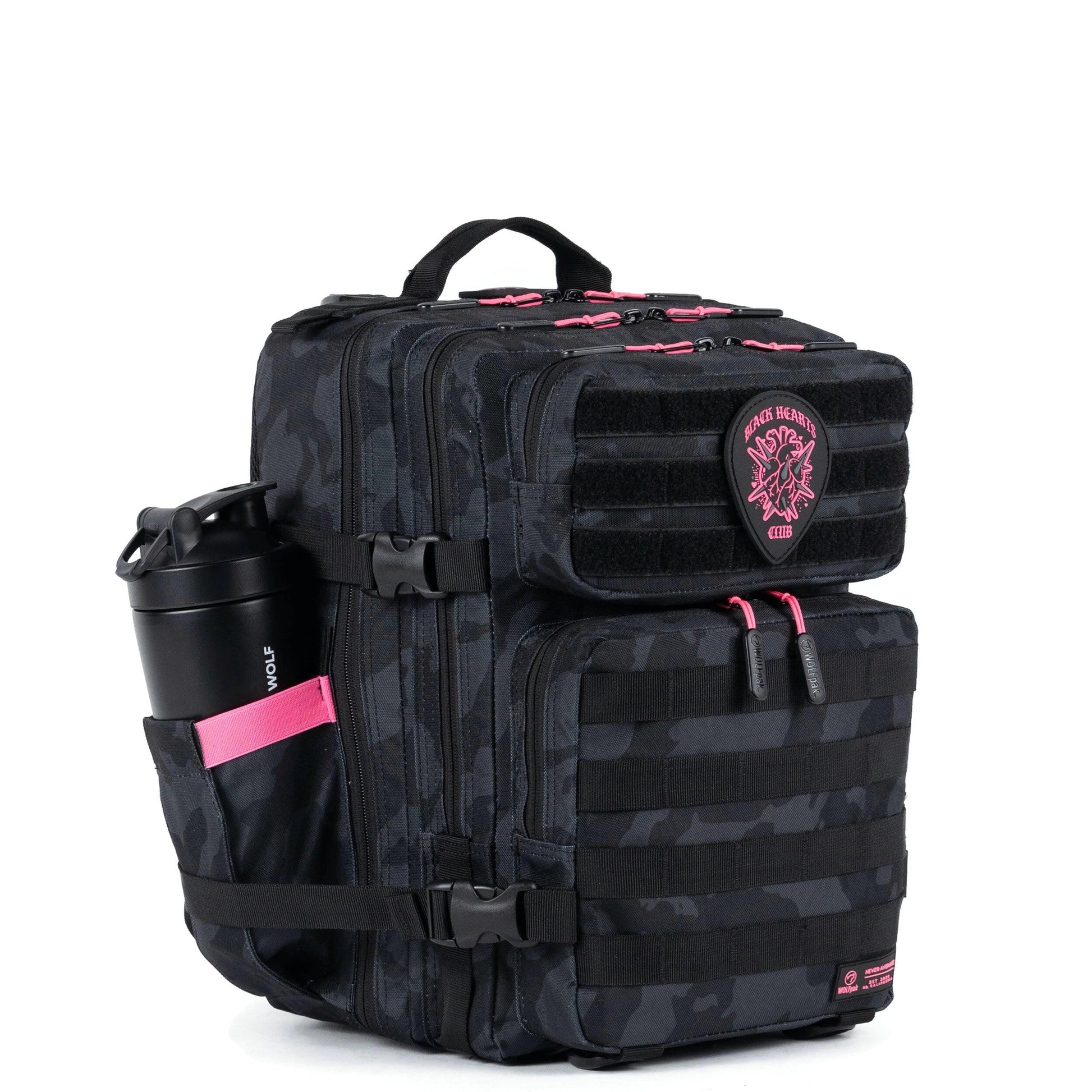 25L Backpack Black Hearts