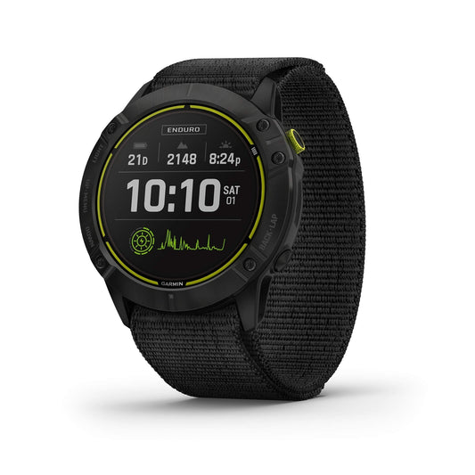 Garmin Enduro Smartwatch GPS Watch with Solar Black UltraFit Nylon Band - 010-02408-00