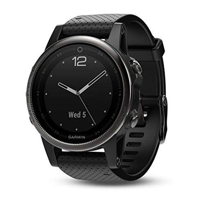 Garmin Fenix 5S Sapphire Smartwatch 42mm - Black with Black Band - 010-01685-10