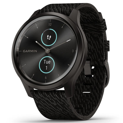 Garmin vivomove Style Hybrid Smartwatch 42mm Aluminum Graphite With Black - 010-02240-03