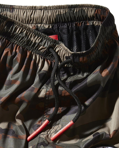 KIDS CAMO CHECKERED SWIM TRUNKS