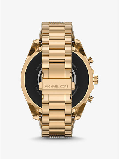 Michael Kors Gen 6 Bradshaw Pave 44mm Gold-tone Stainless Steel