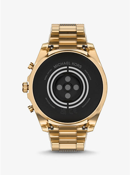 Michael Kors Gen 6 Bradshaw Pave 44mm Gold-tone Stainless Steel