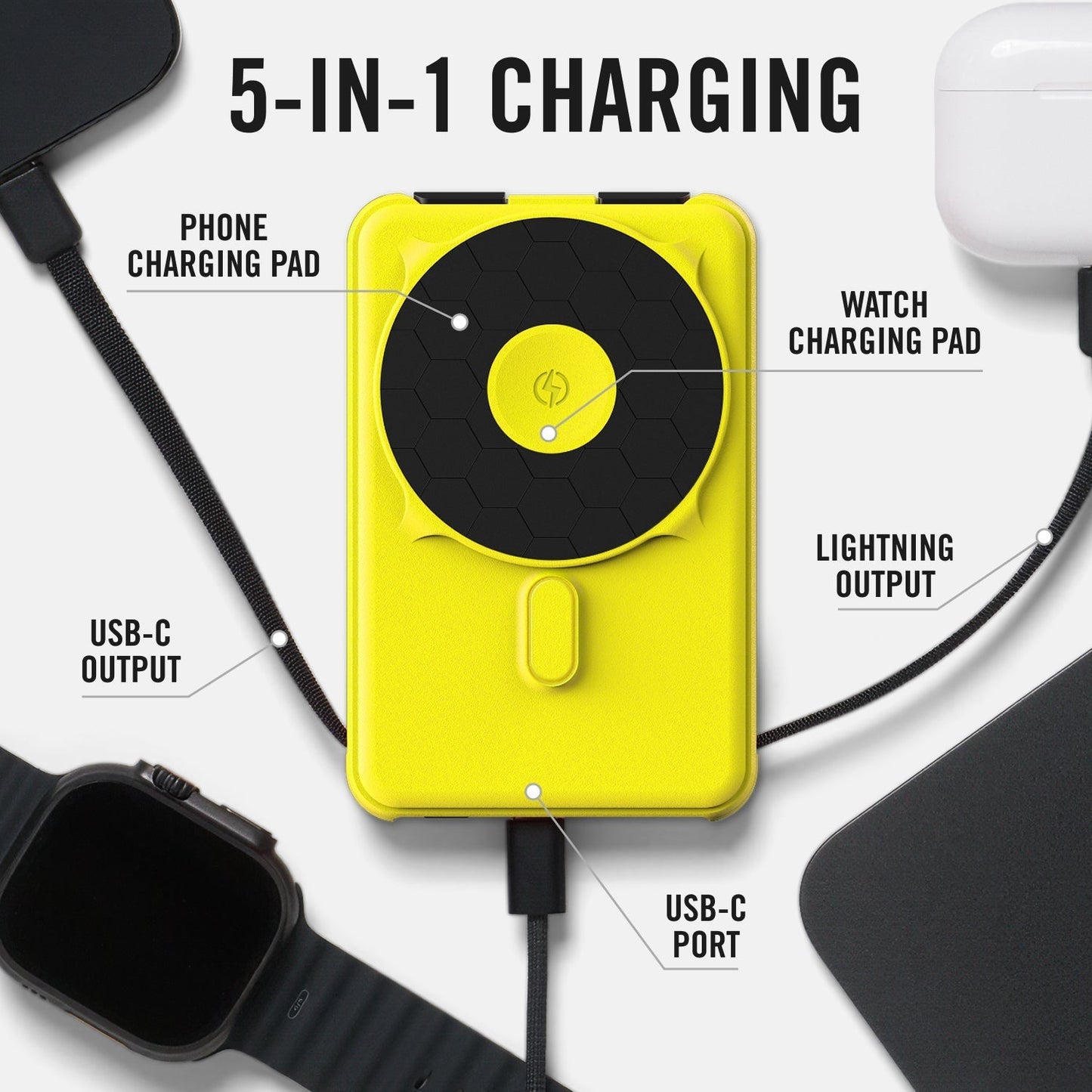 Magnetic Power Bank Bundle (2-Pack) - Hyper Lime