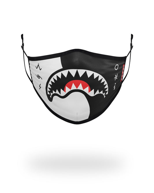 ADULT YIN YANG FORM FITTING FACE MASK