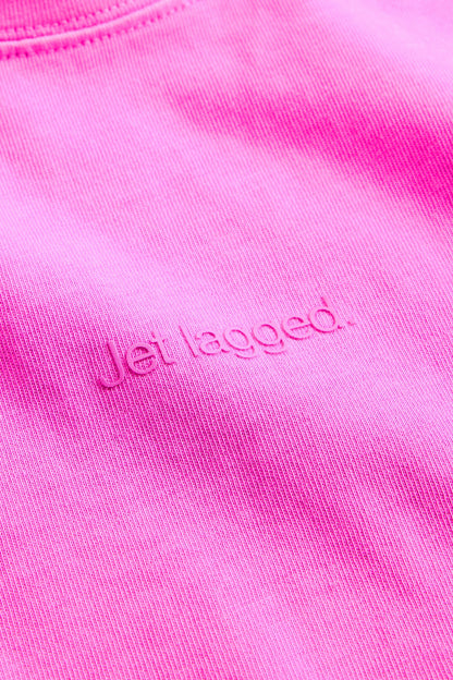 GAP X BEIS Cropped Graphic T-Shirt in Budding Lilac