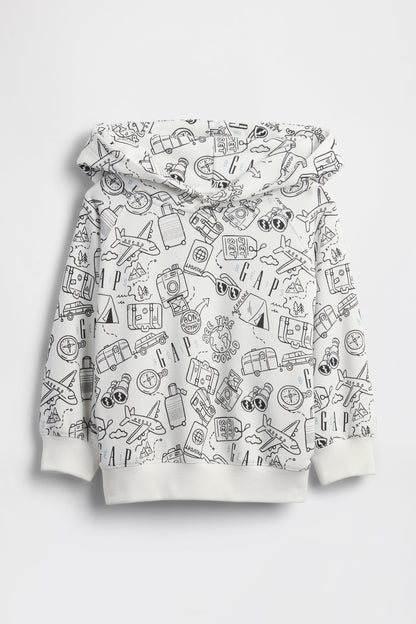 GAP X B??IS Doodle Hoodie in Optic White