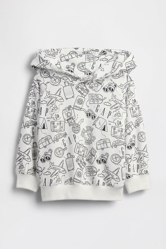 GAP X B??IS Doodle Hoodie in Optic White