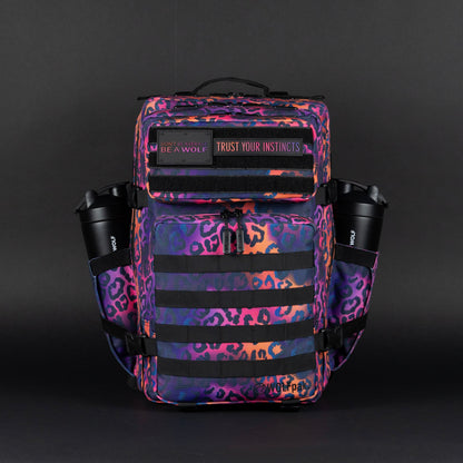 45L Backpack Neon Leopard