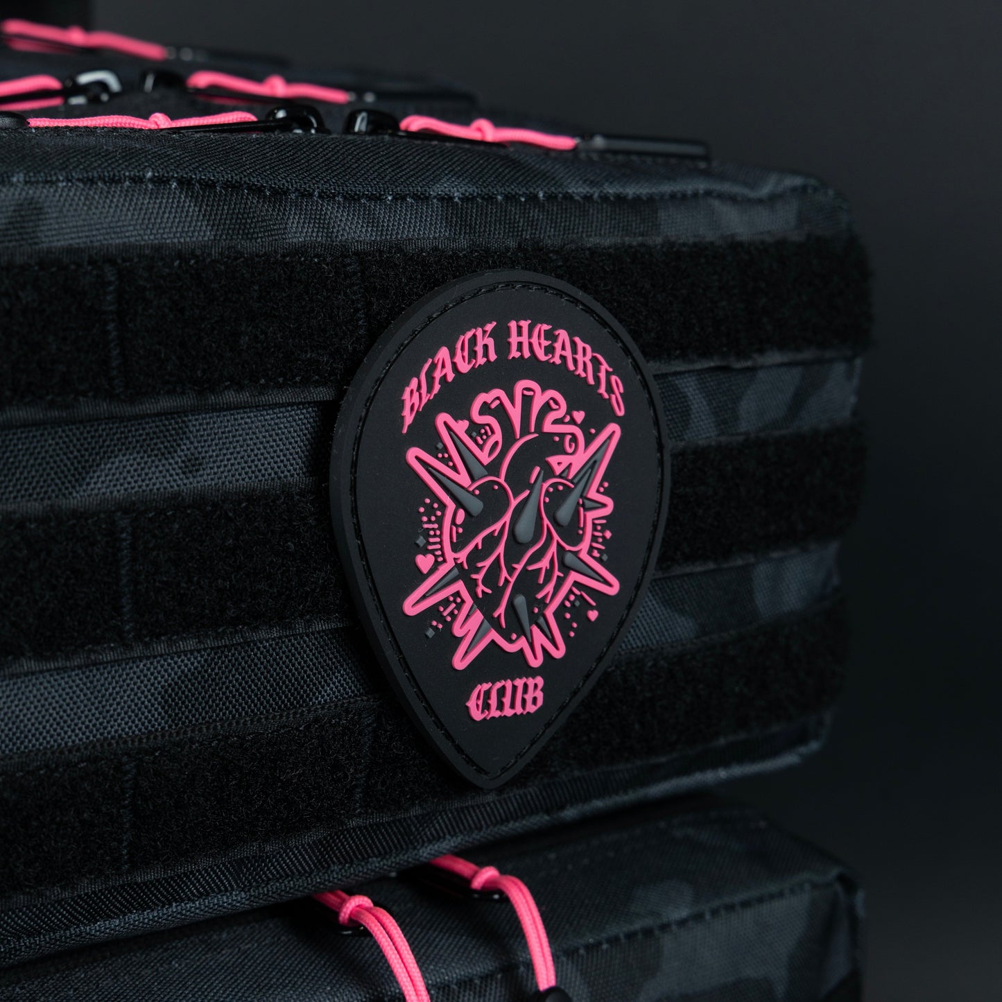 25L Backpack Black Hearts
