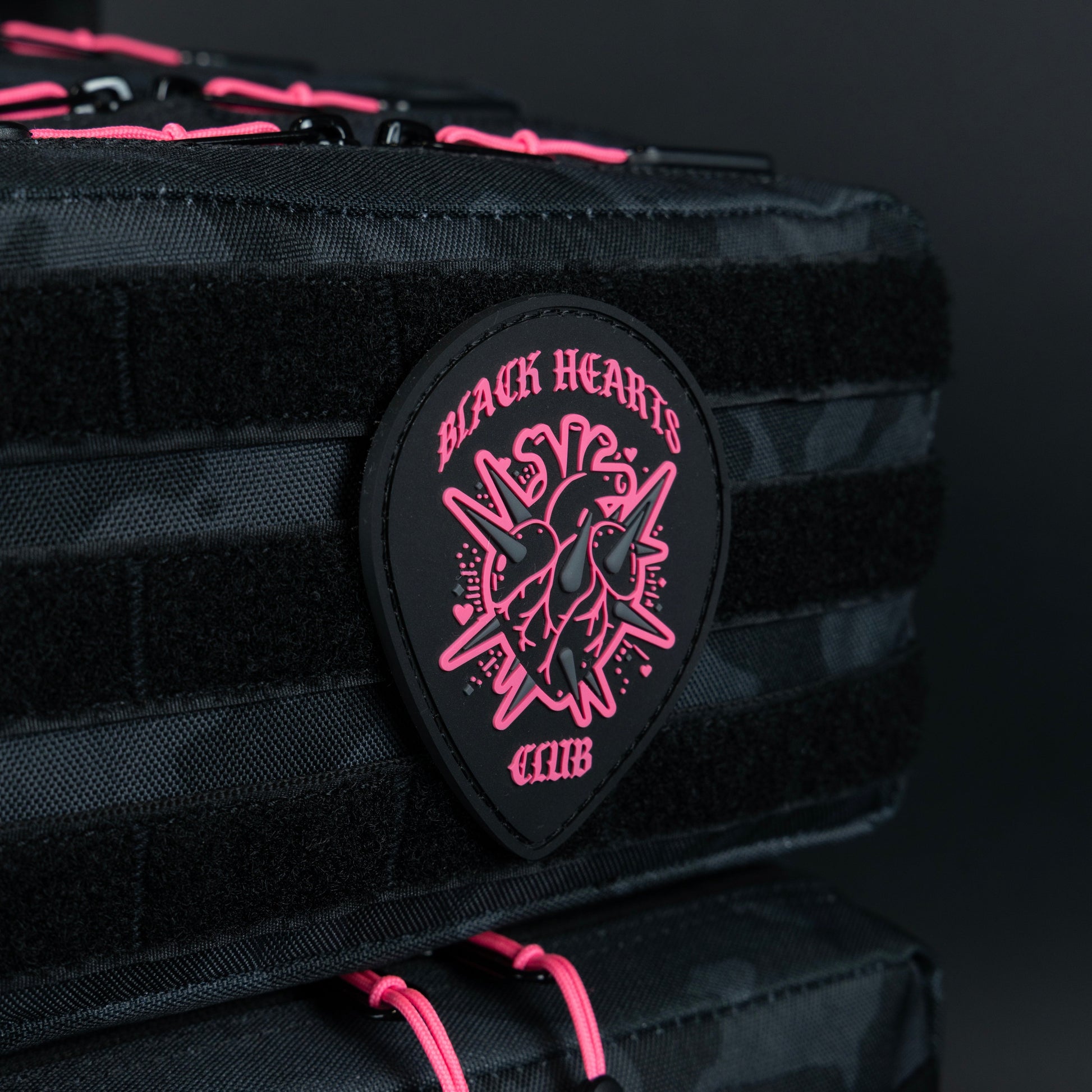 25L Backpack Black Hearts