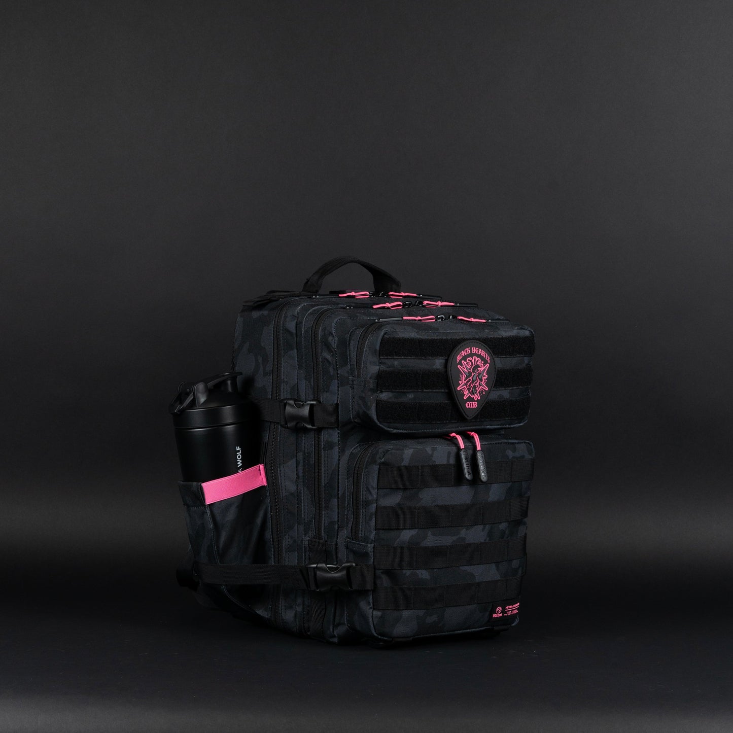 25L Backpack Black Hearts