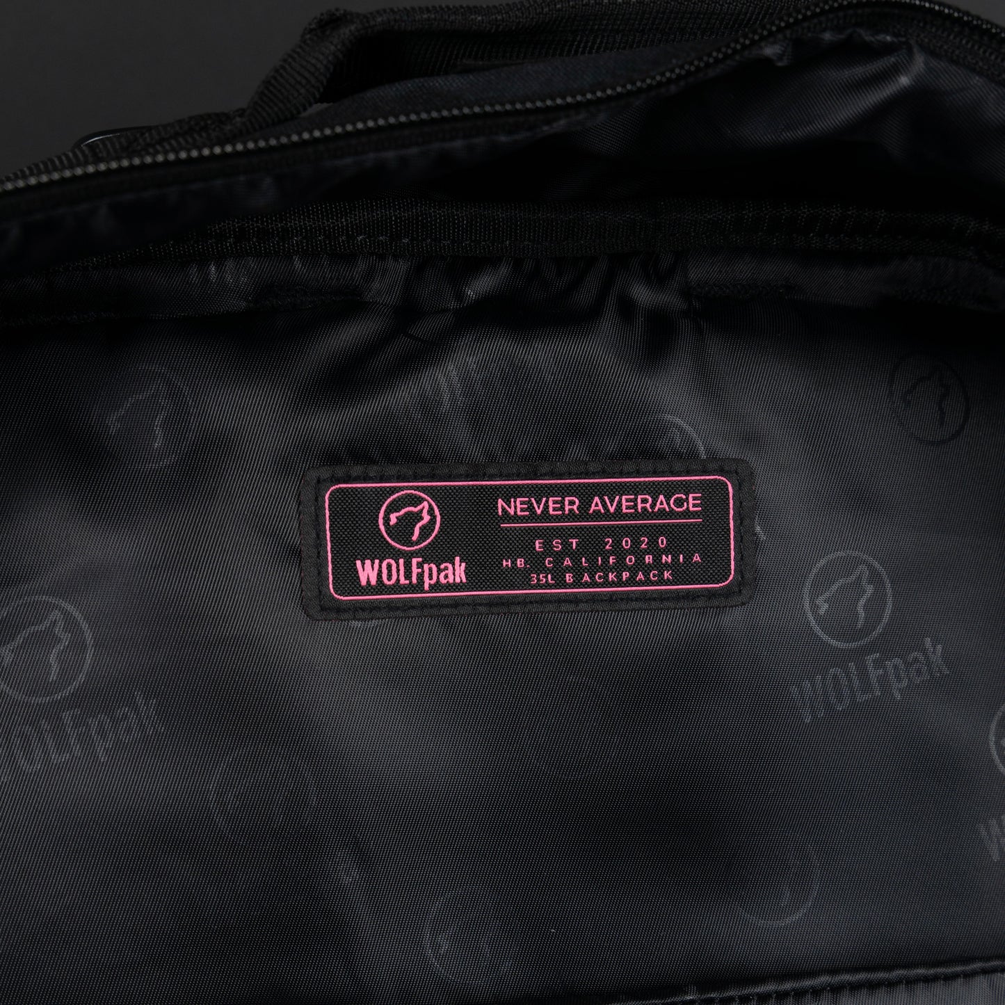 35L Backpack Black Hearts