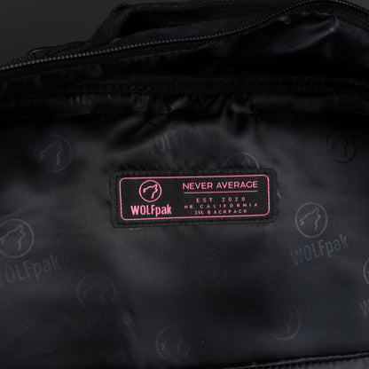 35L Backpack Black Hearts