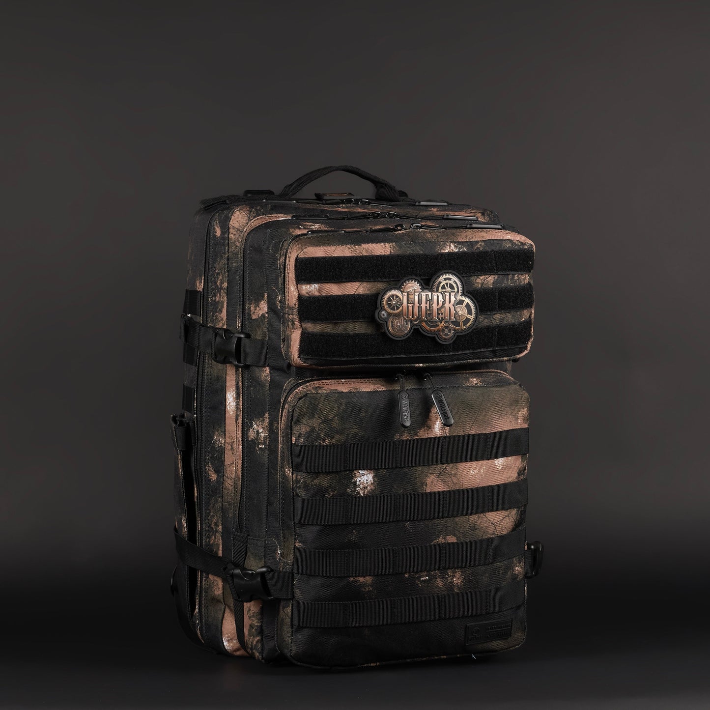 45L Backpack Black Steampunk
