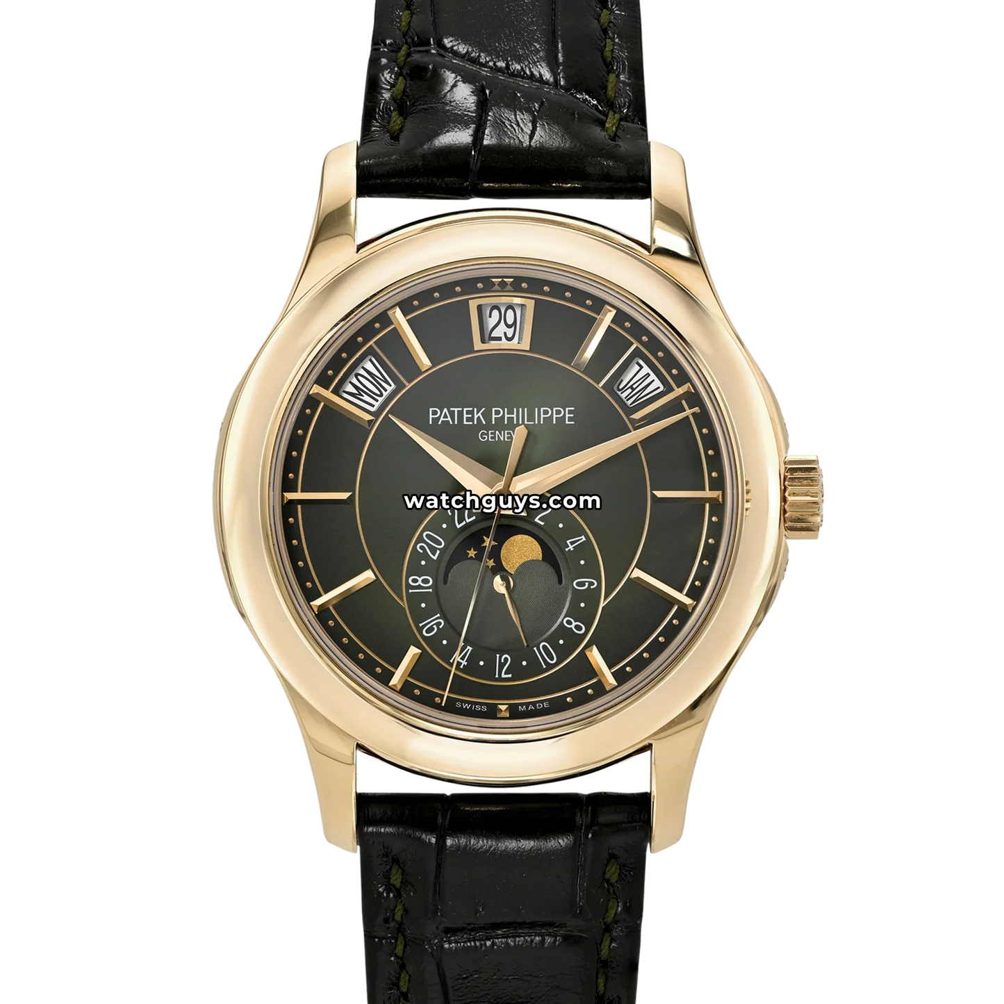 Patek Philippe Annual Calendar 5205R-011 Olive Green Sunburst