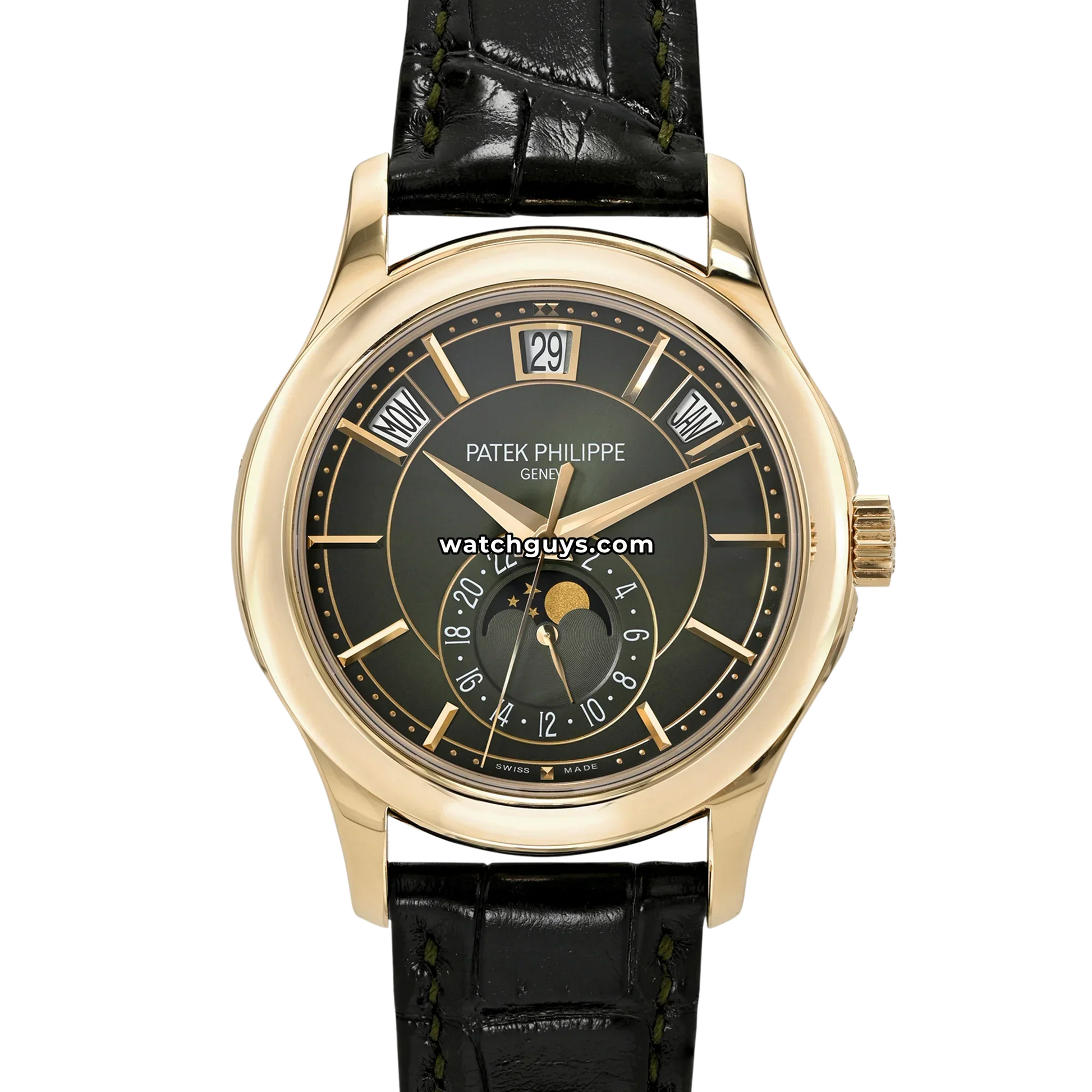 Patek Philippe Annual Calendar 5205R-011 Olive Green Sunburst