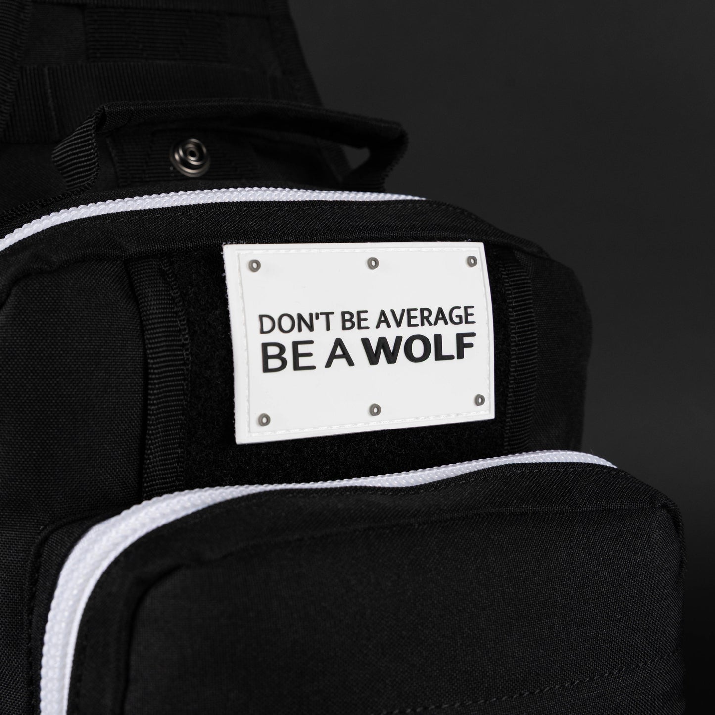 9L Tactical Sling Bag Alpha Black with White Accents