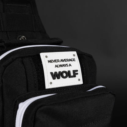 4L Mini Tactical Sling Bag Alpha Black White Accent