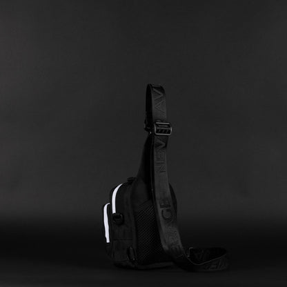 4L Mini Tactical Sling Bag Alpha Black White Accent