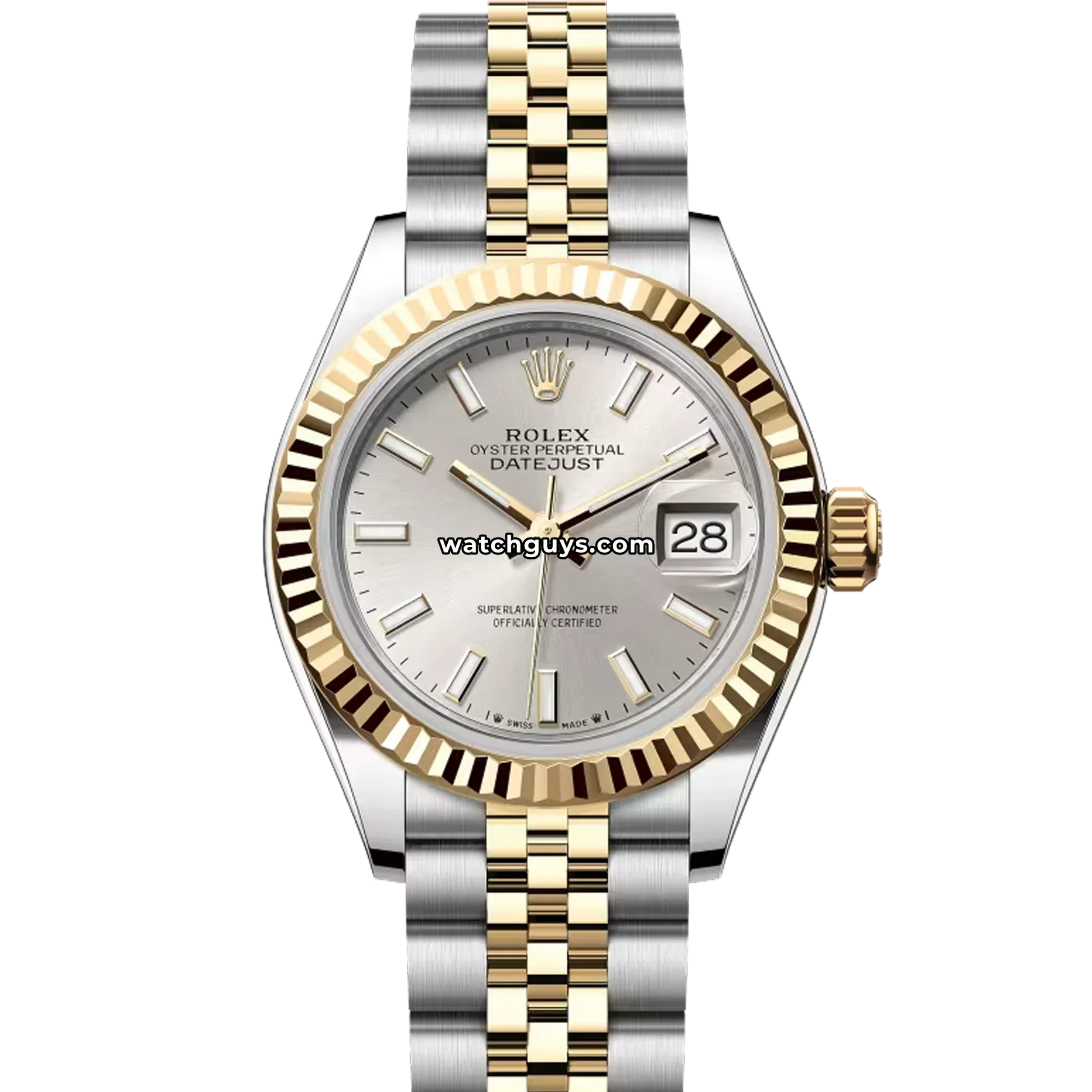 Rolex Datejust 279173 Silver Index Jubilee