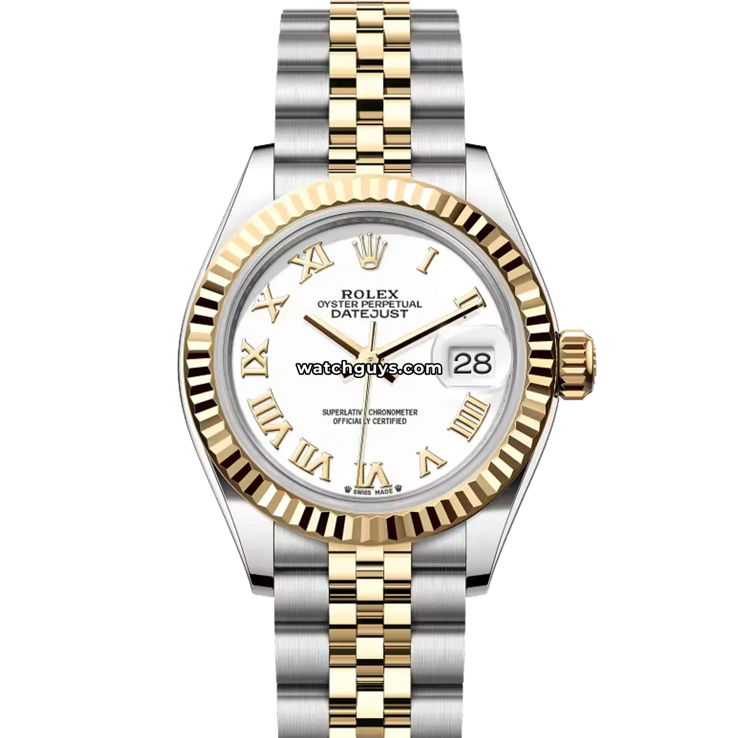 Rolex Datejust 279173 White Roman Jubilee
