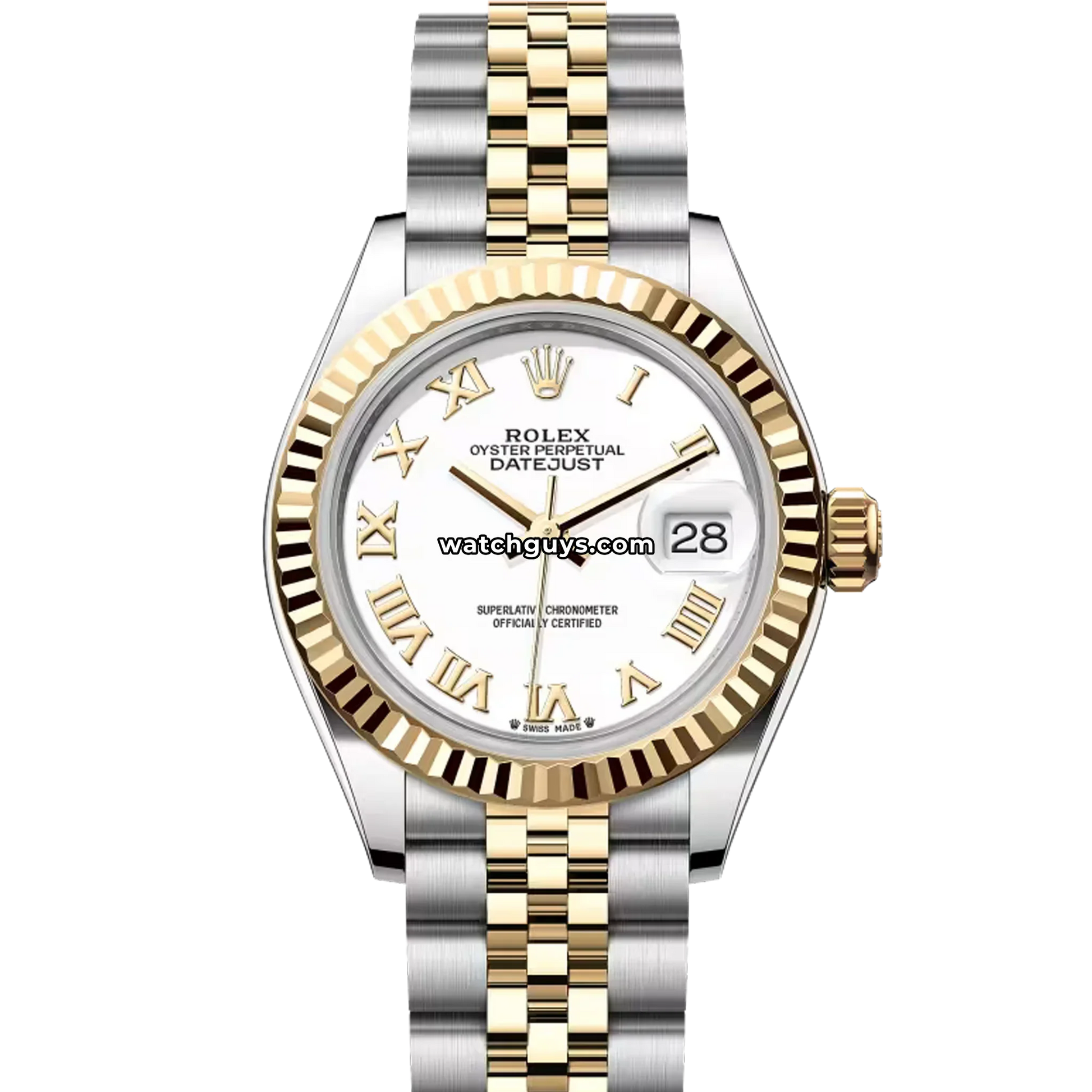 Rolex Datejust 279173 White Roman Jubilee