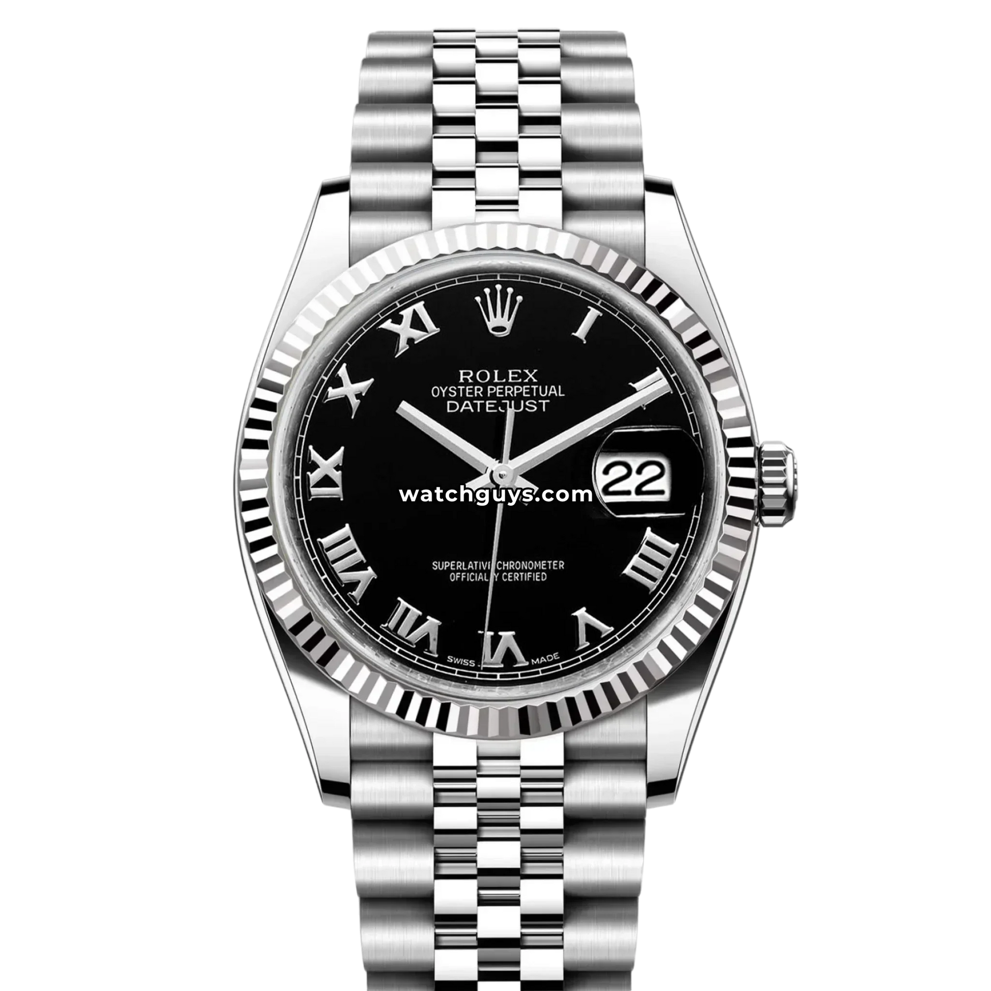 Rolex Datejust 116234 Black Roman Jubilee