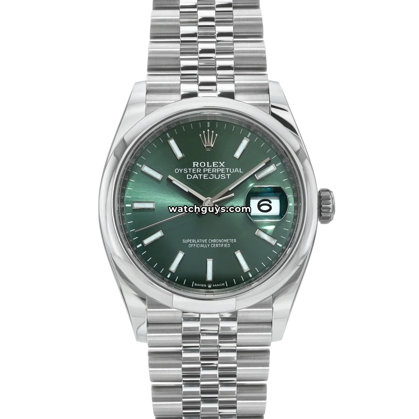 Rolex Datejust 126200 Mint Green Jubilee
