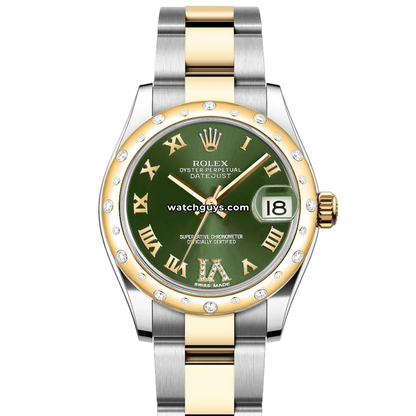 Rolex Datejust 178343 Green Diamond Oyster