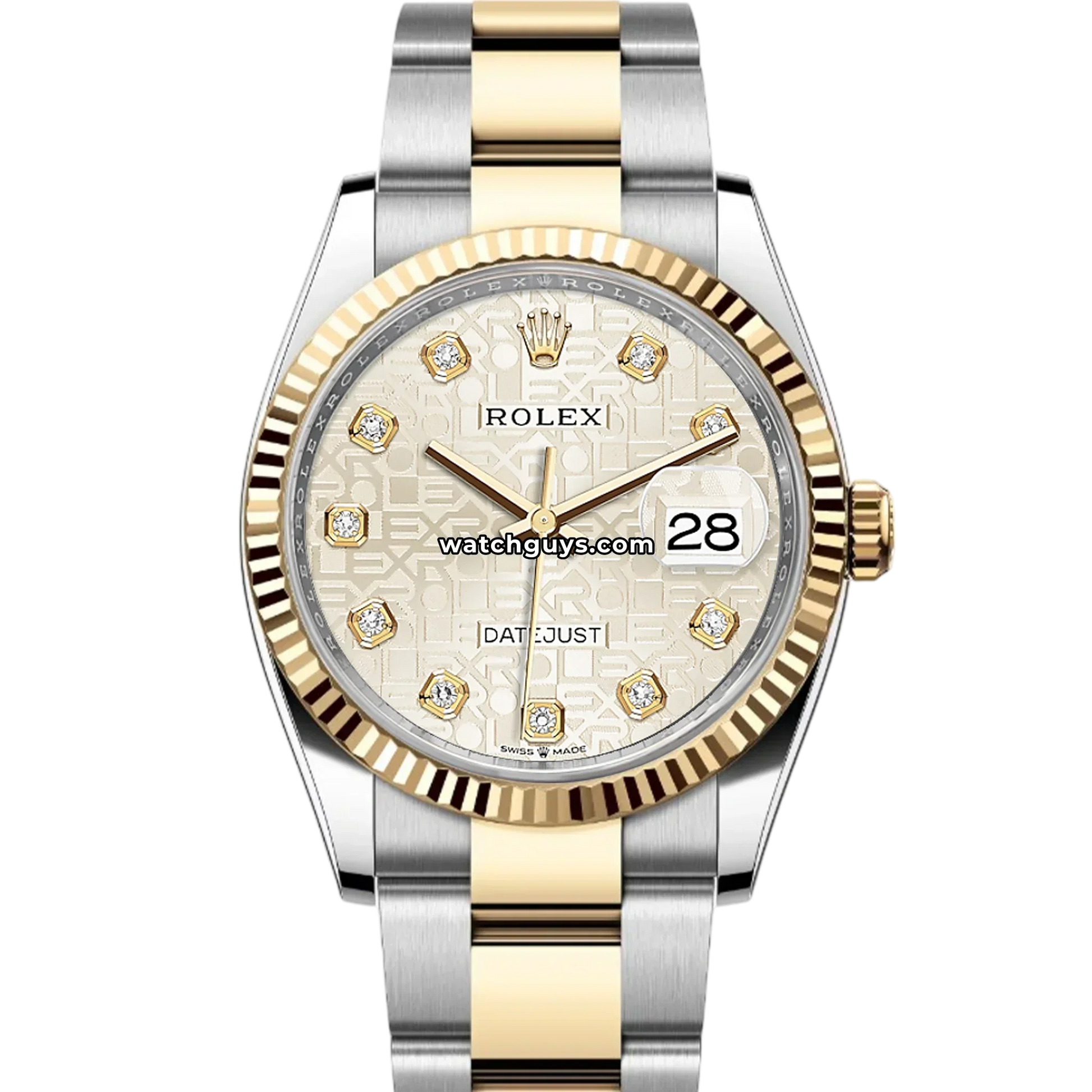 Rolex Datejust 126233 Silver Jubilee Diamond Dial Oyster