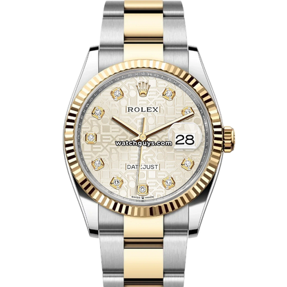 Rolex Datejust 126233 Silver Jubilee Diamond Dial Oyster