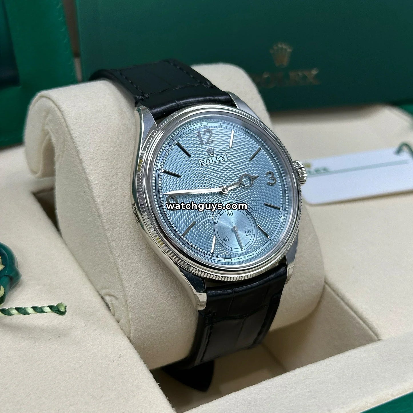 Rolex 1908 Ice Blue Platinum 52506