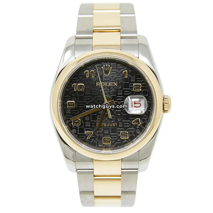 Rolex Datejust 116203 Black Jubilee Arabic Dial