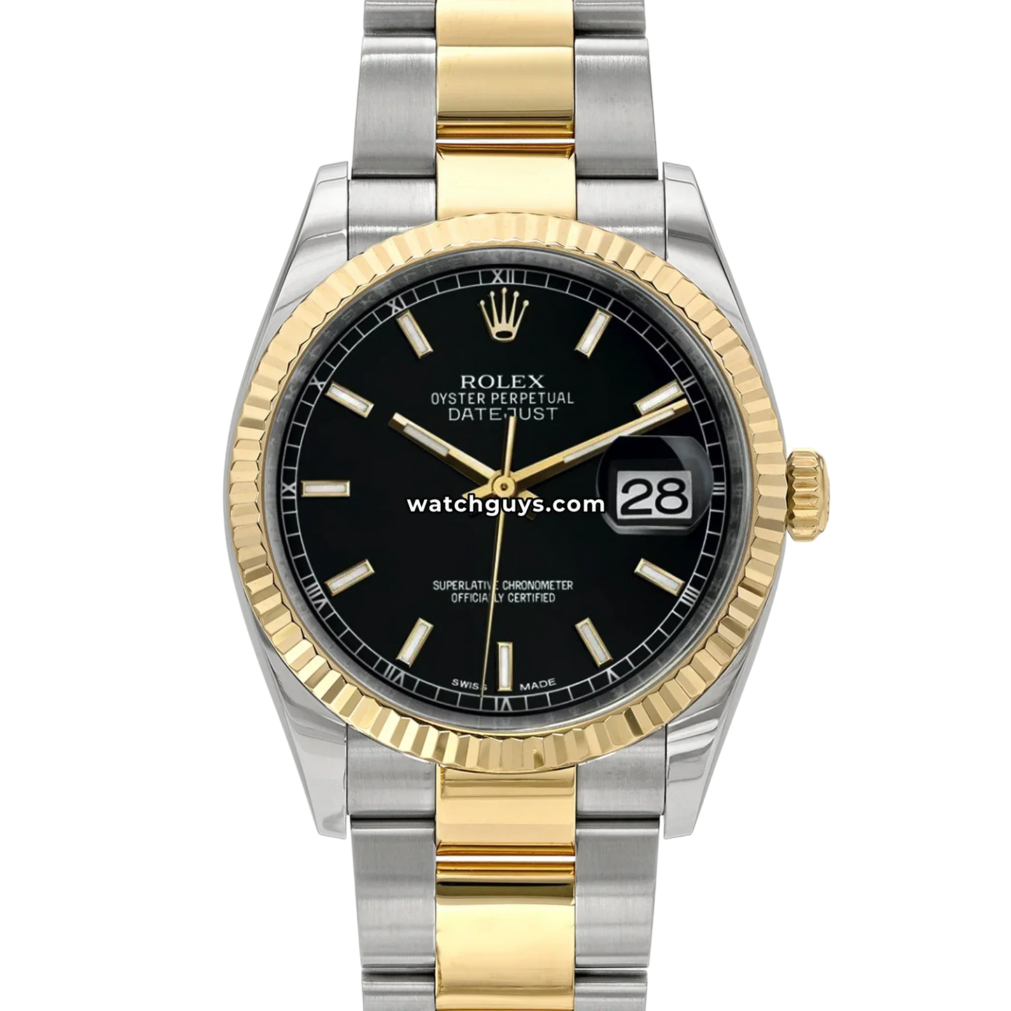 Rolex Datejust 116233 Black Index Oyster