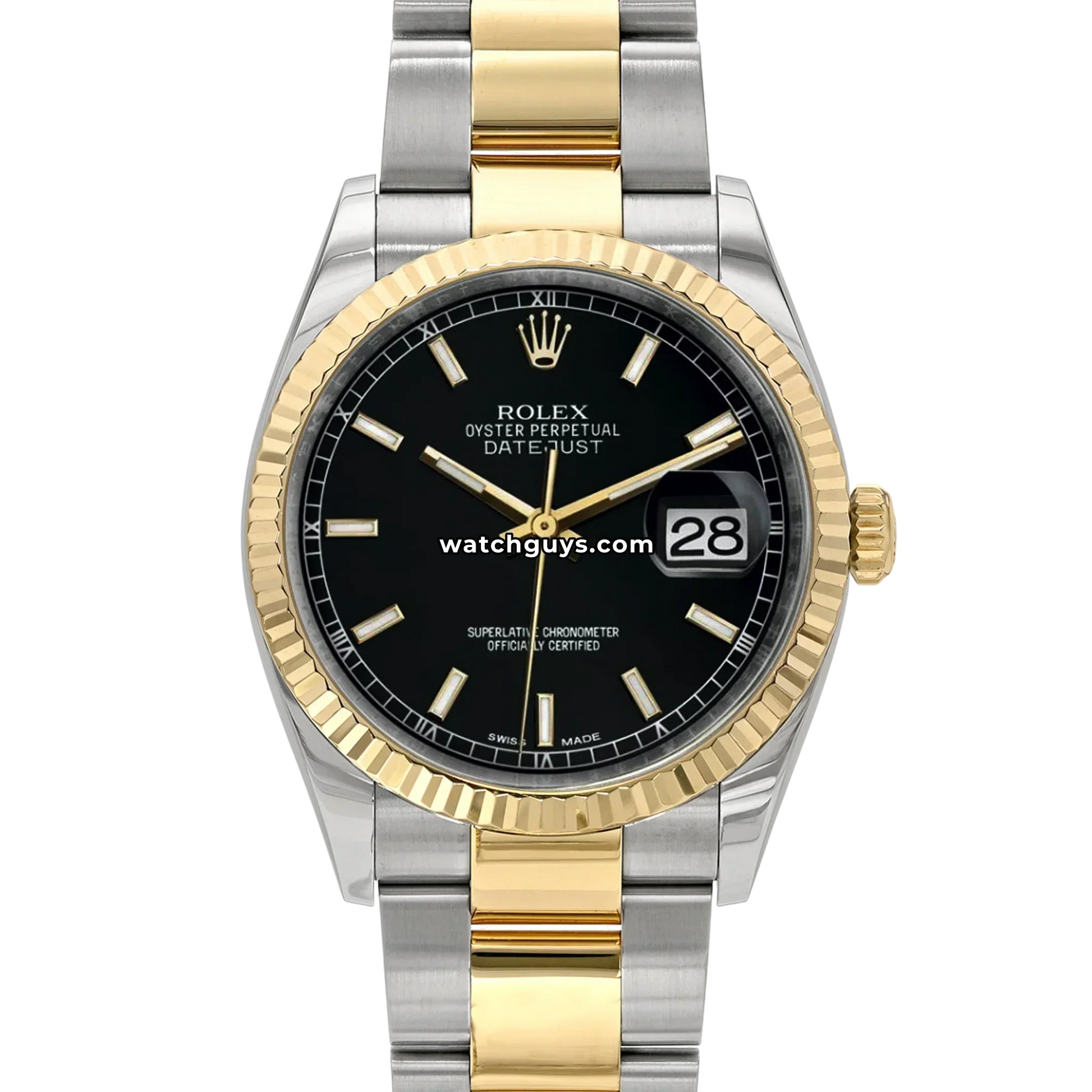 Rolex Datejust 116233 Black Index Oyster