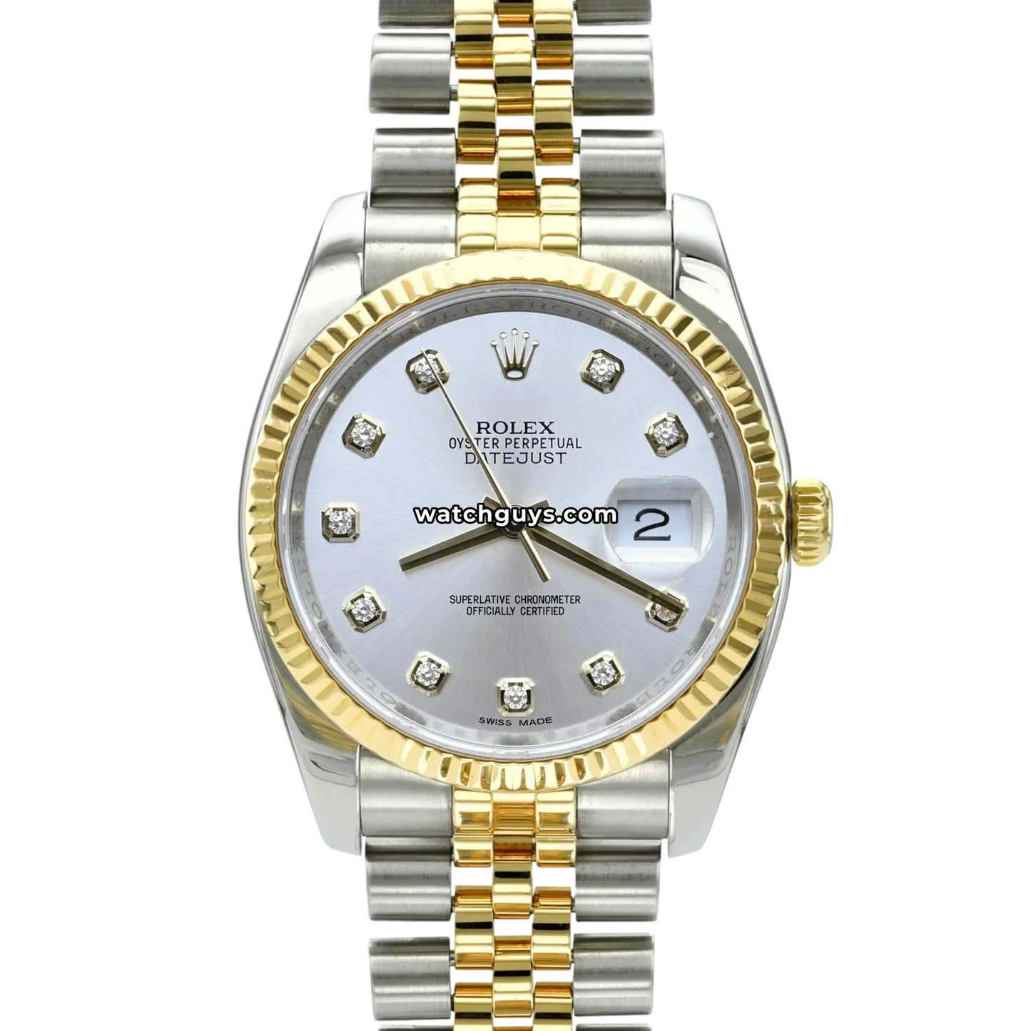 Rolex Datejust 116233 Silver Diamond