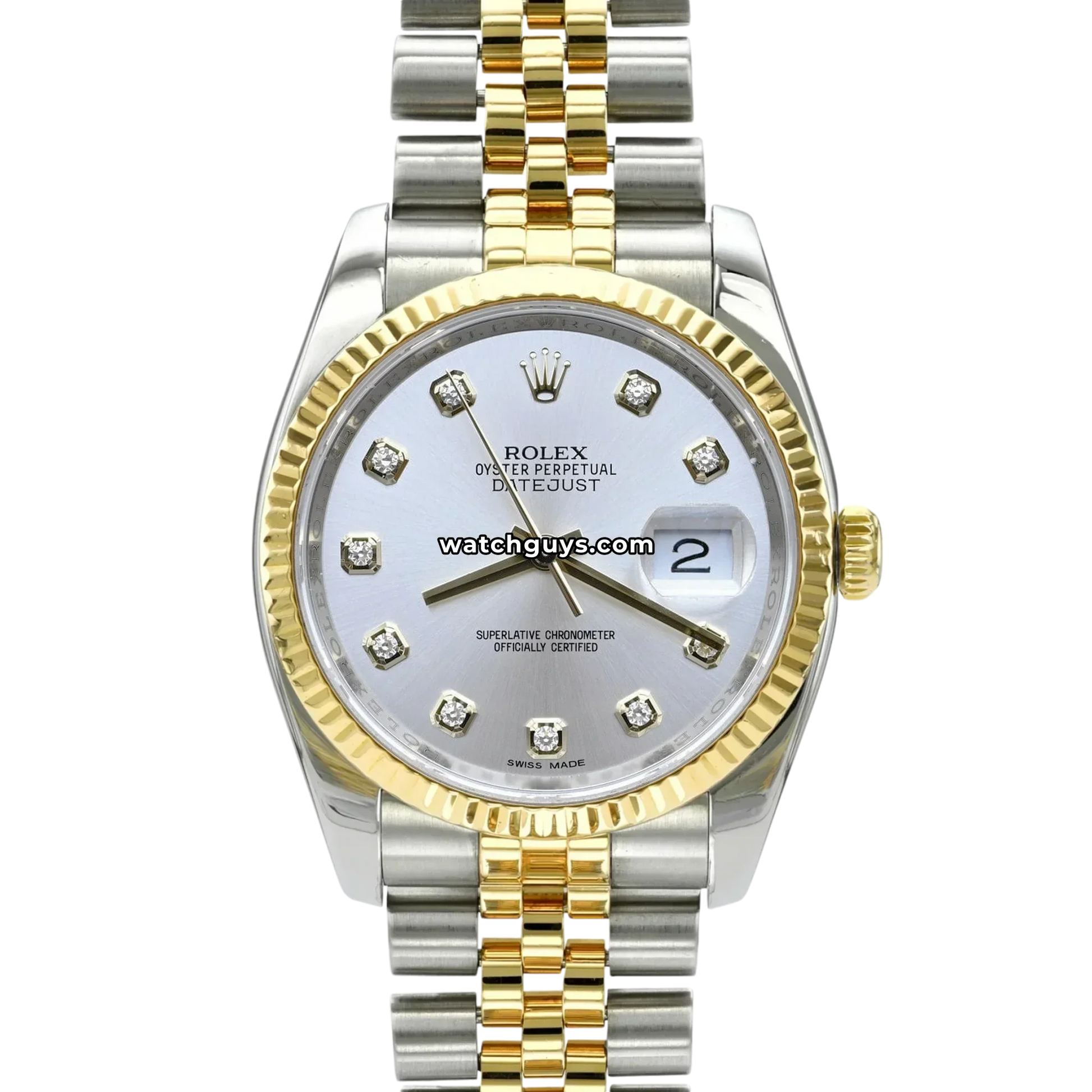 Rolex Datejust 116233 Silver Diamond