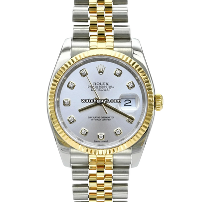 Rolex Datejust 116233 Silver Diamond