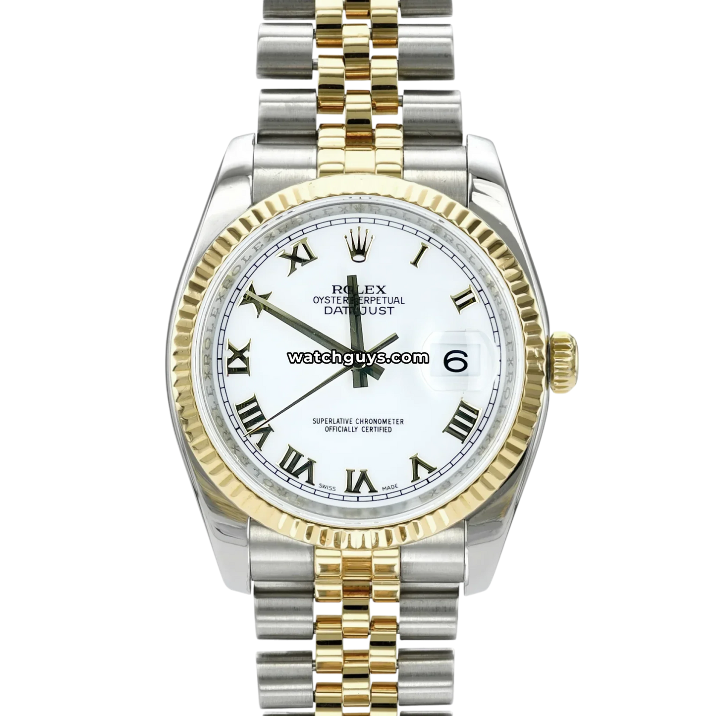 Rolex Datejust 116233 White Roman Jubilee