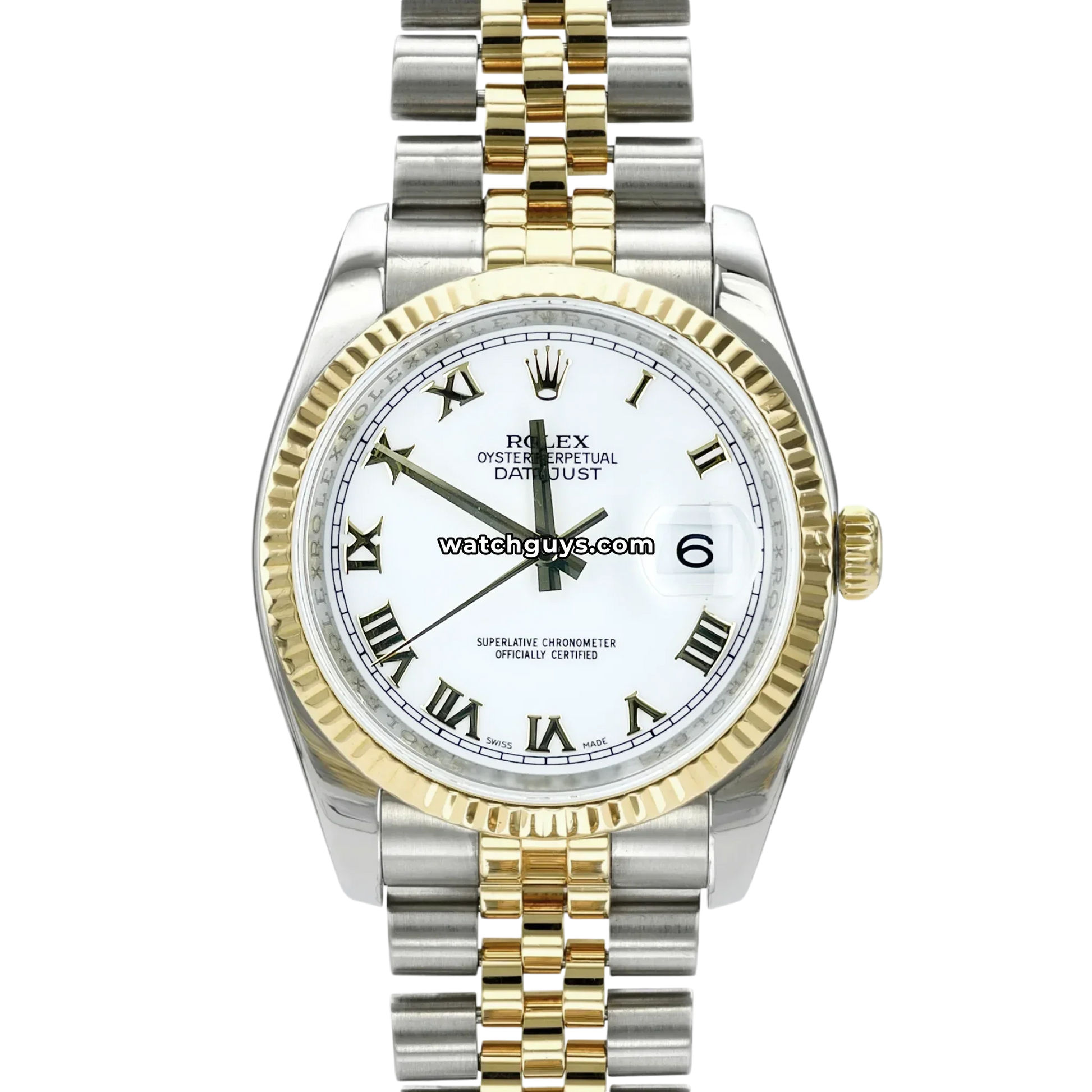 Rolex Datejust 116233 White Roman Jubilee