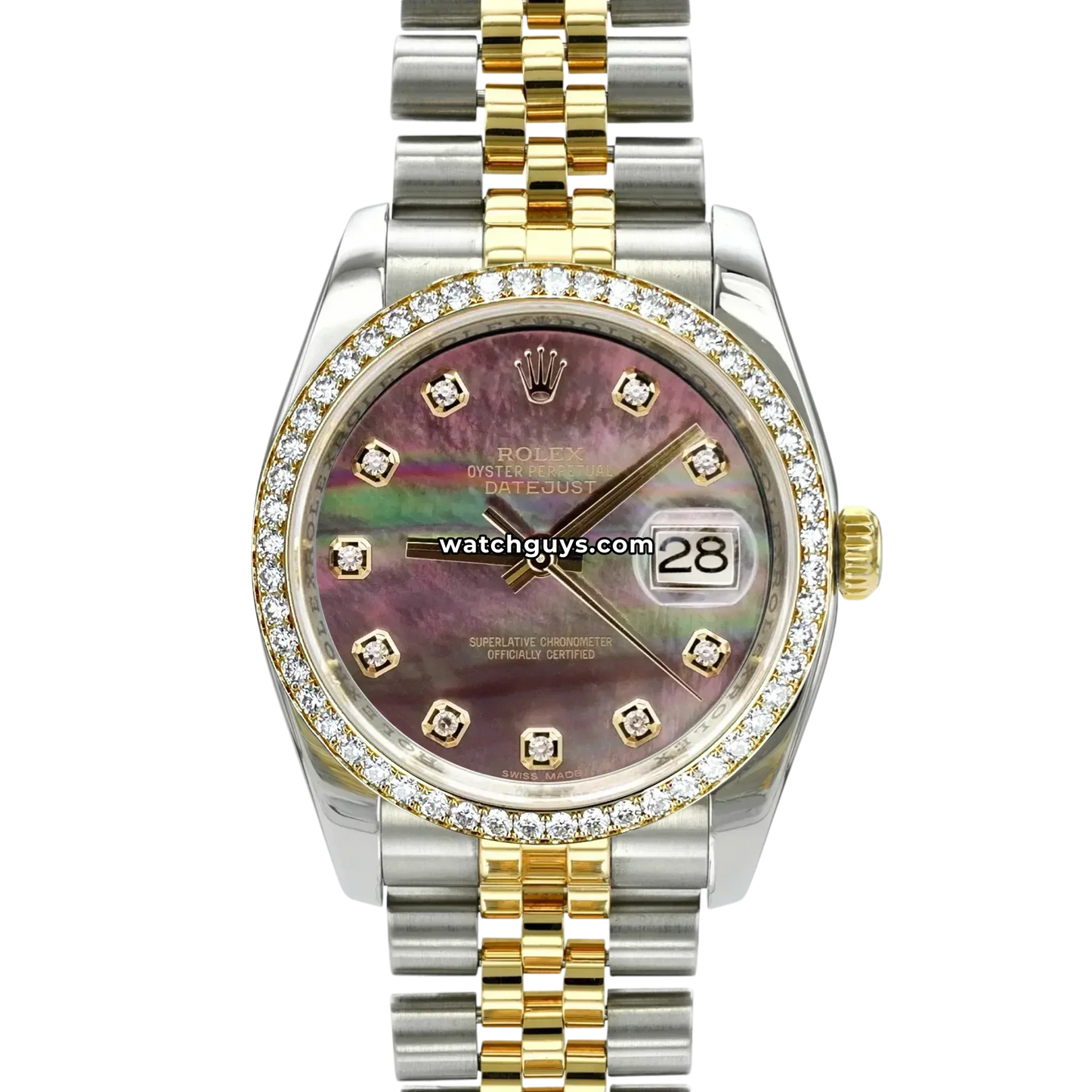 Rolex Datejust 116243 Dark Mother of Pearl Diamond